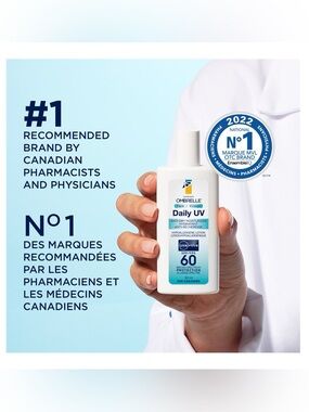 NEW Garnier Ombrelle Daily UV Face Moisturizer - White & Blue Packaging